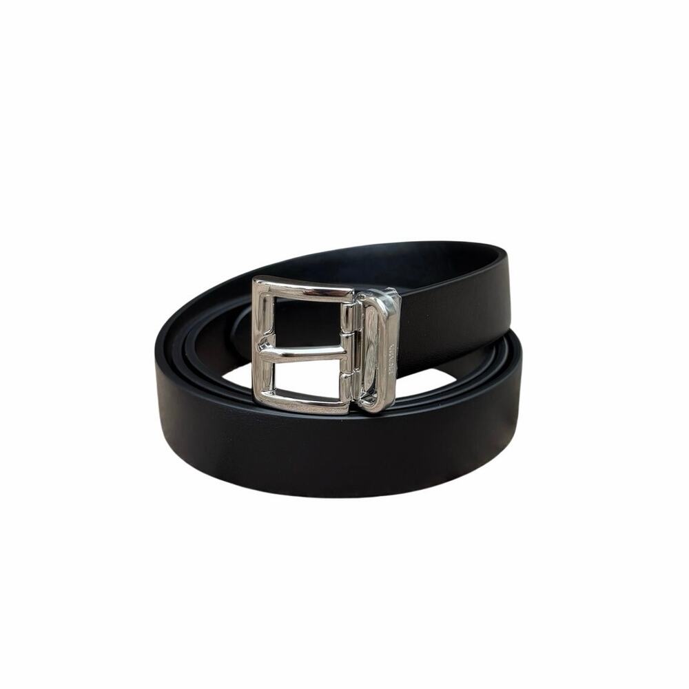 Prada City Calf Leather Belt Men’s 95/38 NEW
